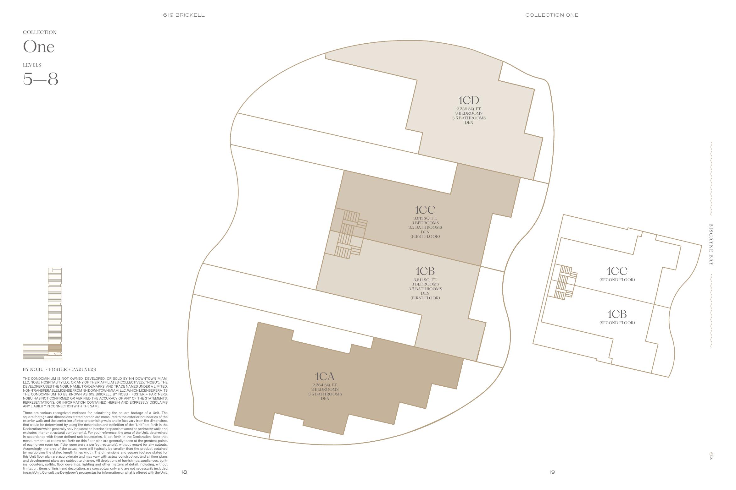 Published Collection One floorplate, levels 5–8