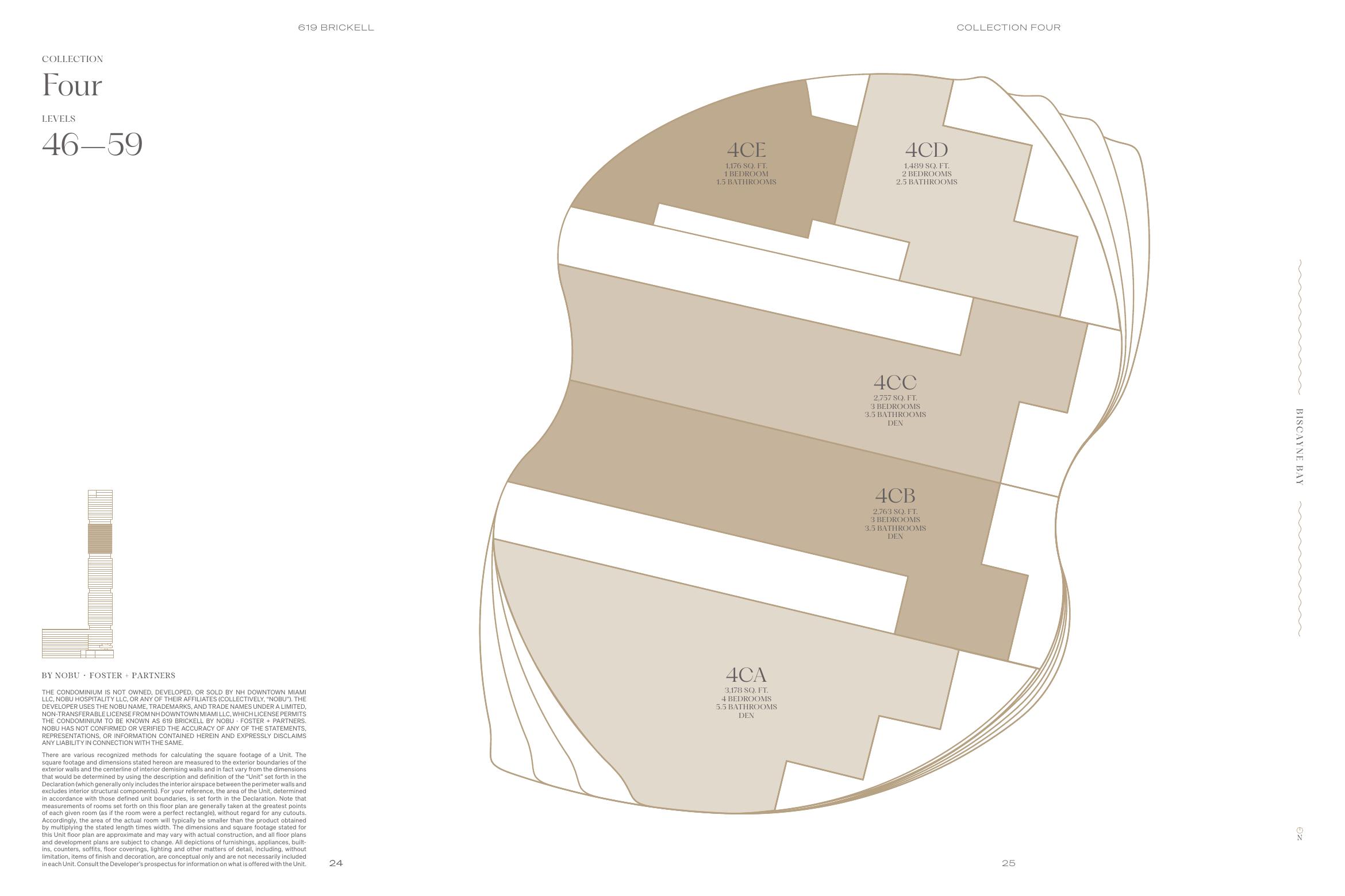 Published Collection Four floorplate, levels 46–59