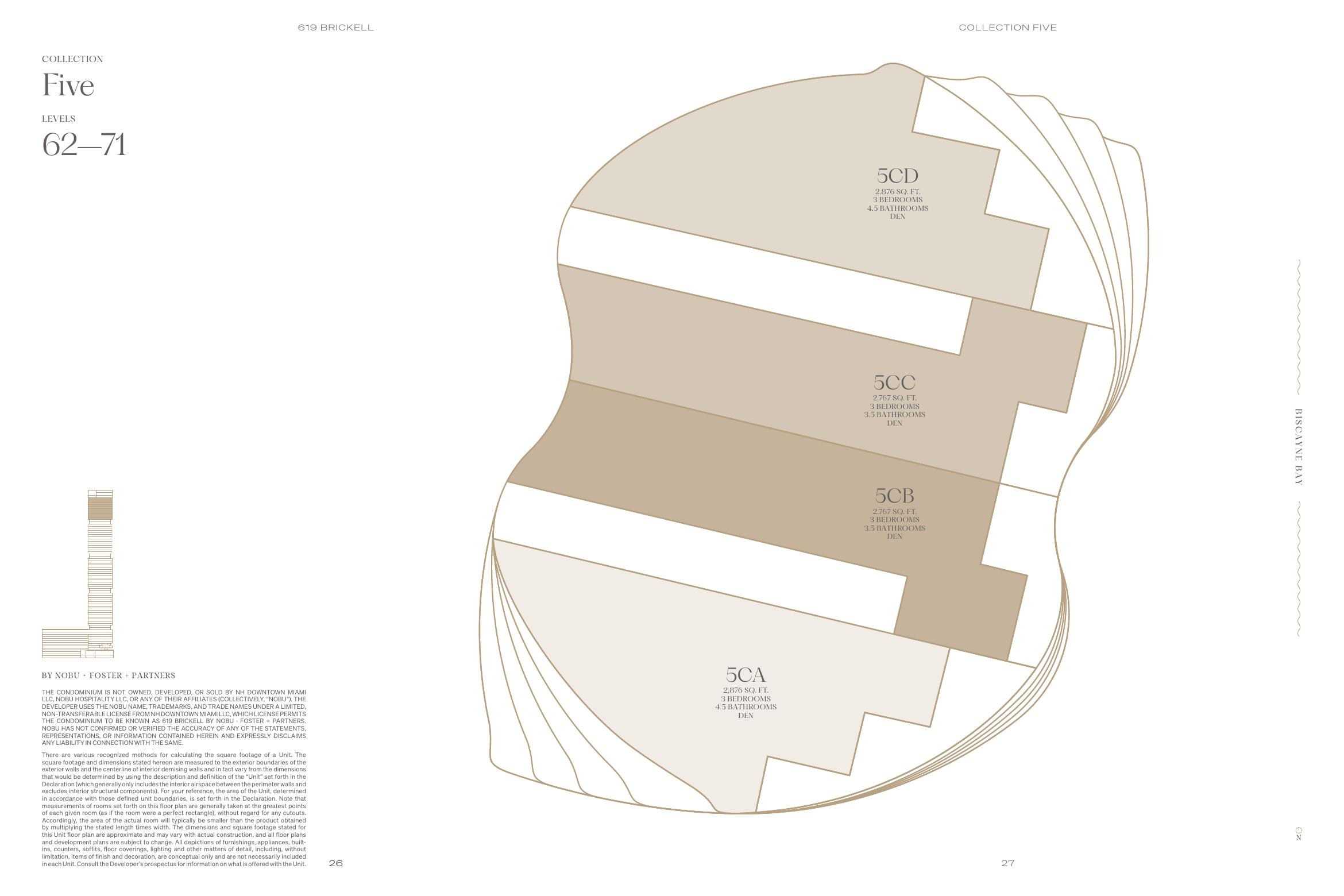 Published Collection Five floorplate, levels 62–71