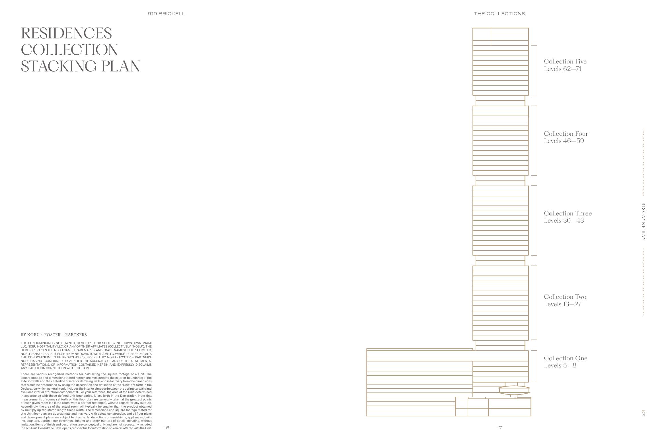 Published residences collection stacking plan